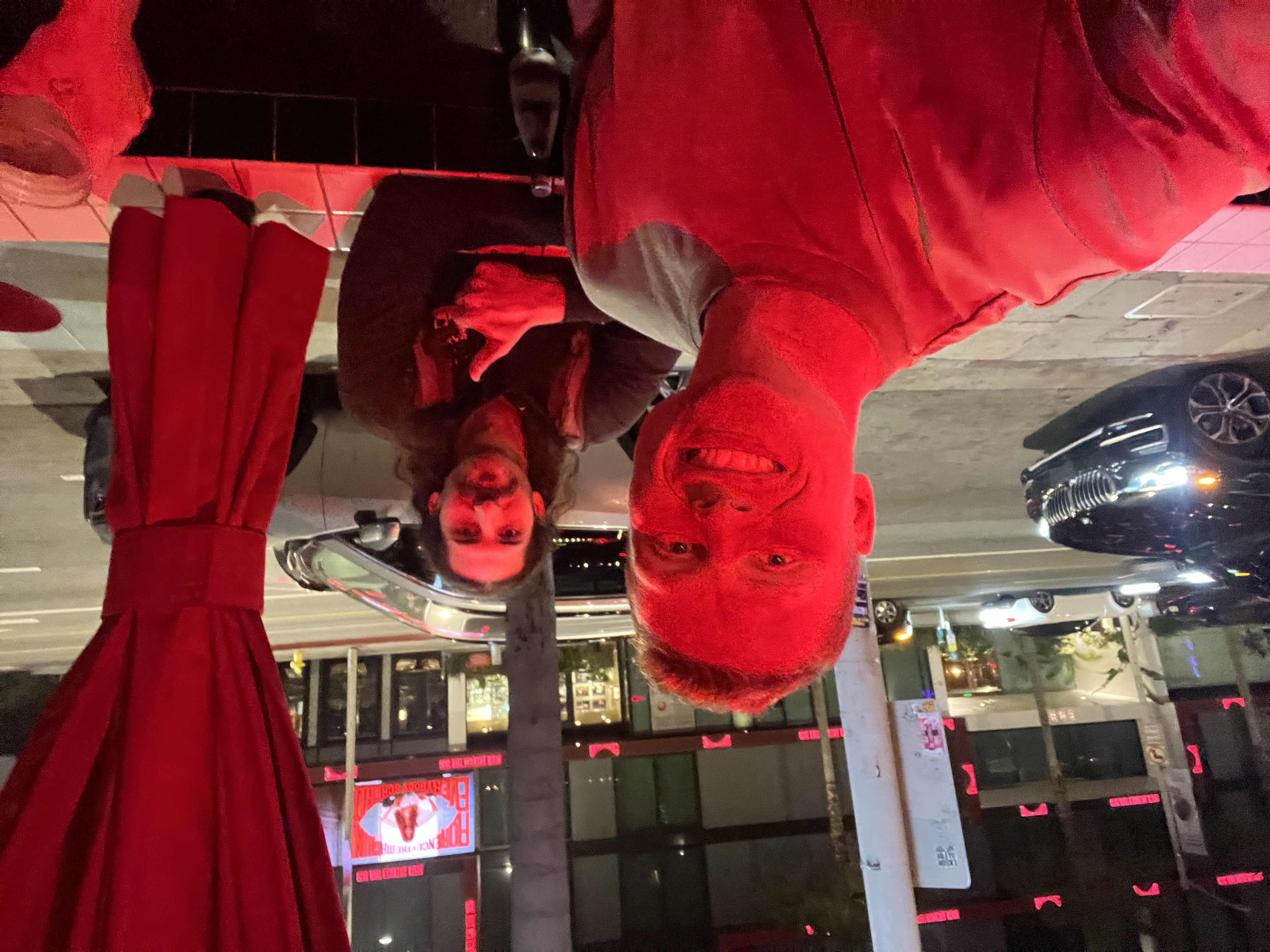 Jacob with Adam Freesman at the Comedy Store, October 2025